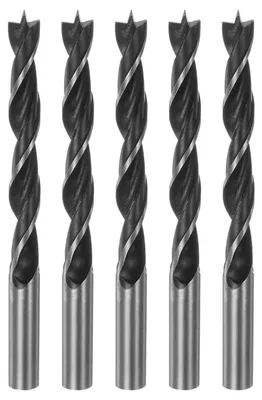 5 Brad Point Bohrer 9,5 mm, Spiralbohrer für Holz, Kunststoff, Gummi
