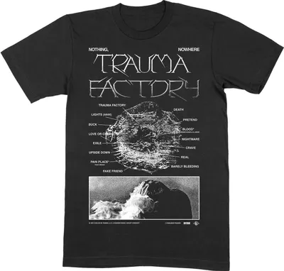 Produktbild von Nothing,Nowhere - "Trauma Factor V.2" T-Shirt für Herren/Damen Uni RO8886 (XXL) (Schwarz)