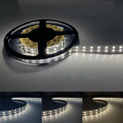 Produktbild von LED-Band 5M 24V 5050 IP20 Zweireihig 120LED/m - Kaltweiß 6000K - 8000K
