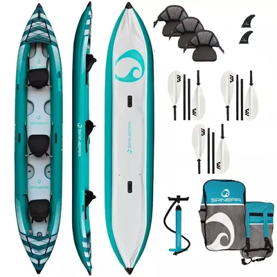 Produktbild von Spinera Hybris 475 Kajak aufblasbar 3-Personen + 3 Paddel + Pumpe | Drop-Stitch | Touring