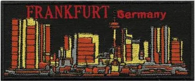 Produktbild von AUFNÄHER - Frankfurt Germany - 00487 - Gr. ca. 13 x 5,5 cm - Patches Stick Applikation