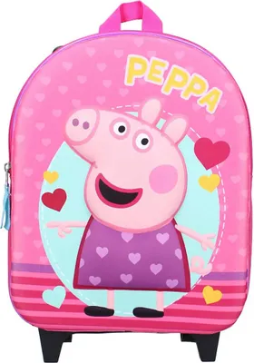 Produktbild von Peppa Wutz Pig - Peppa Pig Strong Together Kinder-Rucksack Kinder-Trolley Rollkoffer Trolly