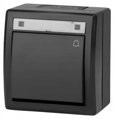 Image de Bouton interrupteur fermeture sonnette étanche IP55 AQUANT 2K EPN 5005-17