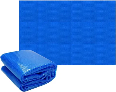 Produktbild von Pool Solarfolie rechteckig 600x400 cm, Blau, Pool Solarabdeckplane 120µm, Solarplane Solarabdeckung zuschneidbar, Poolsolarplane Poolabdeckung Wärmeplane, Poolheizung für Wassererwärmung