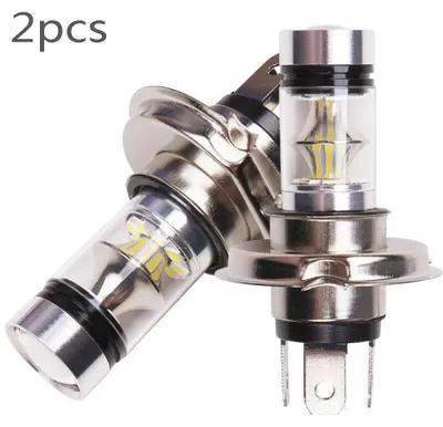 Produktbild von 100W H4 H7 LED-Superhell – 20 SMD, Tagfahrlicht, Nebelscheinwerfer, 6000K, 2 Stück (H4 weiß)