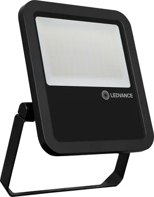 Produktbild von LEDV Flutlichtstrahler PFM schwarz IP65 80W 10000lm 4000K sym. 335x250x55mm