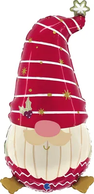 Obrázek produktu pro Vánoční fóliový balónek, skřítek, 68 cm