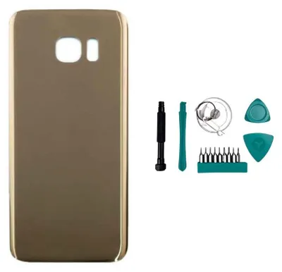 Produktbild von Samsung Galaxy S7 Edge Backcover gold - Set