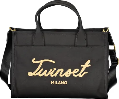 Immagine prodotto di Elegante borsa tote nera: tracolla regolabile, scomparti versatili