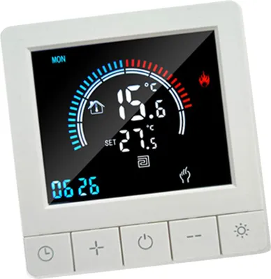 Zdjęcie produktu dla Programowalny termostat cyfrowy z blokadą rodzicielską Wyświetlacz LCD Czujnik NTC Ogrzewanie elektryczne Ciepła podłoga Podłogowy regulator temperatury Inteligentny termostat ścienny do domu Biuro Hotel