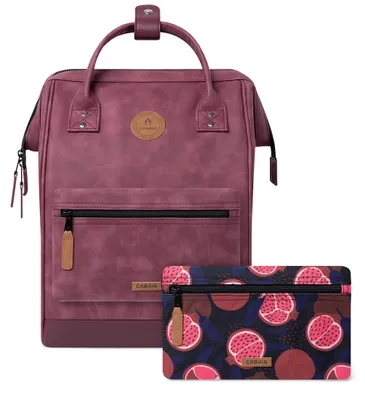 Produktbild von CABAIA Freizeitrucksack Rucksack mit Laptopfach Adventurer Vegan Nubuck Backpack 18L Delhi beere