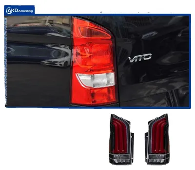 Immagine prodotto di Kit luci posteriori, componenti a LED, compatibile con Mercedes-Benz Vito W447 V250, VITO V250 TRASPARENTE, LED NUOVO STILE