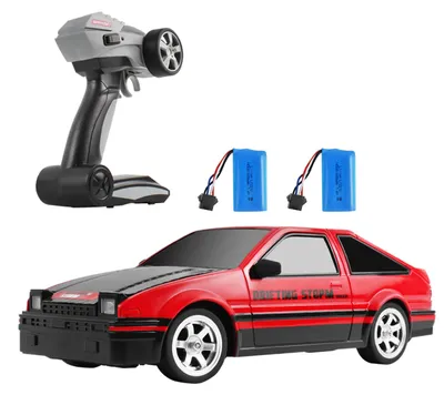 Obrázek produktu pro Dálkově ovládané auto, měřítko 1:16, 2,4 G, dálkově ovládané driftovací auto, vysokorychlostní závodní auto s pohonem všech kol a přídavnými driftovacími pneumatikami, 2 baterie
