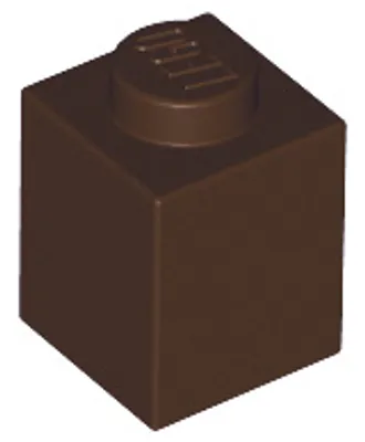 Image de 1 pièce LEGO, pièce c. 3005 en brun foncé
