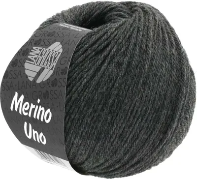Produktbild von Lana Grossa - Merino Uno 0011 dunkelgrau