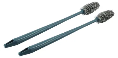 2 Flaschenbürsten mit langem Stiel, 32,5 cm, grün