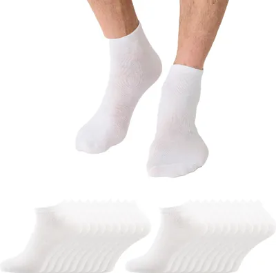 Produktbild von NUR DIE Herren Sneakersocken 20-Pack Classic unifarben hautsympathisch - weiß - Größe 43-46
