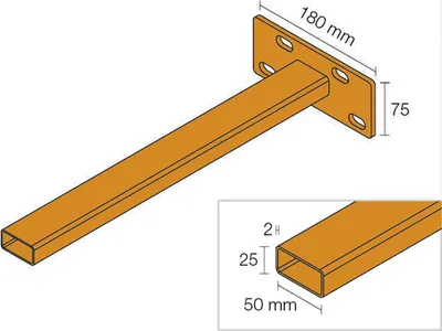 Immagine prodotto di Schlüter® KERDI BOARD AB Konsolen-Set für Waschtisch KERDI BOARD