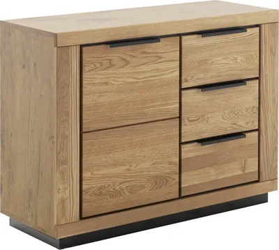 Obrázek produktu pro Kommode >GRENO< in Wildeiche geölt, Wildeiche teilmassiv - 107x80x40cm (BxHxT)
