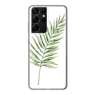 Produktbild von MuchoWow® Handyhülle Schutzhülle Hülle für Samsung Galaxy S21 Ultra Pflanze - Aquarell Silikon Softcase Handy Hülle - Mobiltelefon