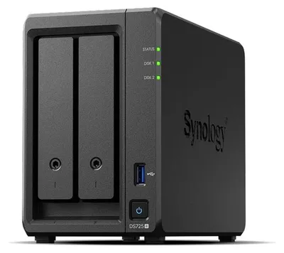 Obrázek produktu pro Synology DiskStation DS725+, NAS, Ryzen Embedded, R1600, 4 GB, DDR4, 0 TB