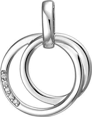 Produktbild von JOBO Anhänger 925 Sterling Silber 5 Zirkonia Silberanhänger