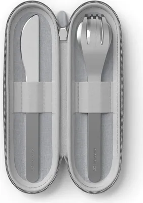 Zdjęcie produktu dla Monbento - Sztućce podróżne w etui Slim Nest Grey