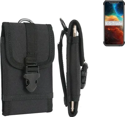 Produktbild von K-S-Trade Holster Handy Hülle kompatibel mit Blackview BV9600 Holster Handytasche Gürtel Tasche Schutz Hülle Robust Outdoor schwarz