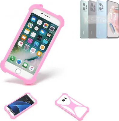 Produktbild von K-S-Trade Handy Hülle kompatibel mit Xiaomi Redmi Note 12 4G Schutz Hülle Bumper Silikon Schutz Hülle Cover Case Silikoncase Silikonbumper TPU