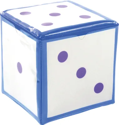 Image de EDUPLAY 120125 Cube en mousse avec poches, 15,5 x 15,5 cm, bleu