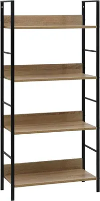 Obrázok produktu pre Knižnica, 4 police, dub 60x27,6x124,5 cm, kompozitné drevo