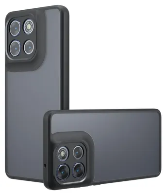 Produktbild von Motorola Moto G86 / G86 Power Hülle - Coverup Mattes Transparentes Back Cover mit Kameraschutz - Schwarz