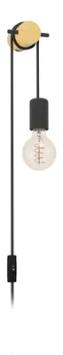 Productafbeelding van EGLO BUDDON, E27, IP20, Zwart, Bruin