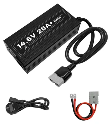 Image de Acculader LiFePO4 14,6 V 20 A - Charge rapide pour batterie 12V - Compact