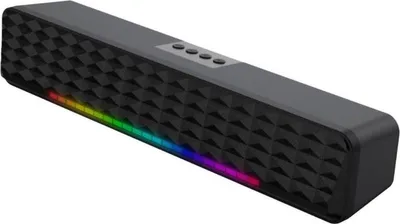 Produktbild von Bluetooth 5.0 Soundbar mit Subwoofer & RGB, Lautsprecher für PC und TV