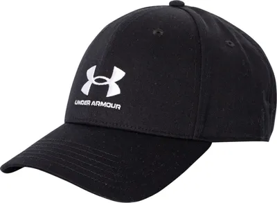 Produktbild von Under Armour Verstellbare Baseballkappe mit Logo von Lockup, Schwarz One Size