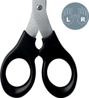 Produktbild von 5423 Edelstahlschere rostfreier Edelstahl 165 mm schwarz. Packung mit 5 Stück