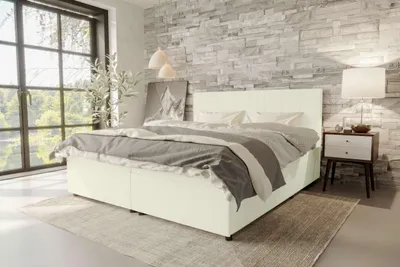 Produktbild von 99rooms Kira Boxspringbett Cordstoff POSO Creme 160x200 cm
