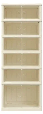 Produktbild von SONGMICS Schuhschrank, Schuhregal schmal, klappbar, 6 Ebenen, weiß
