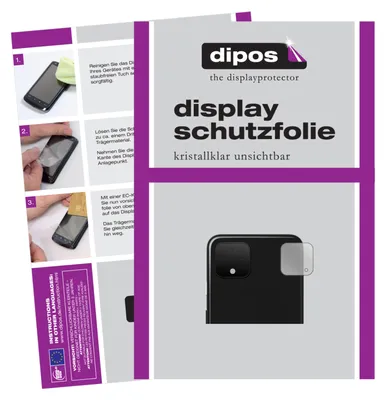 Dipos Pellicola Protettiva Per Google Pixel 4a (2 Pezzi) - Crystal Clear, Made In Germany, Taglio Laser