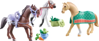 Produktbild von PLAYMOBIL Horses of Waterfall 71356 3 Pferde: Morgan, Quarter Horse & Shagya Araber