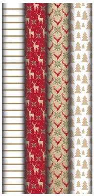 Produktbild von Clairefontaine Weihnachts-Geschenkpapier "Home Red"