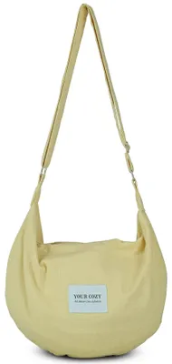 Produktbild von Your Cozy Boho Umhängetasche Damen – Große Baumwolltasche mit Reißverschluss | L