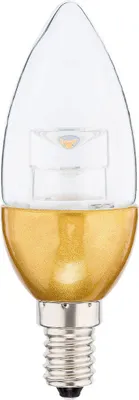 Image de Led Souce D'Éclairage Bougie 4,5 W = 30w E14 Transparent or Socle Blanc Chaud