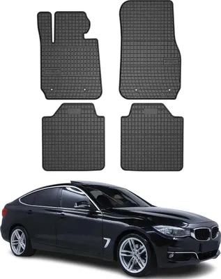 Obrázek produktu pro 2012-2023 BMW řady 3 GT F34 Podlahové rohože gumové černé 4 ks