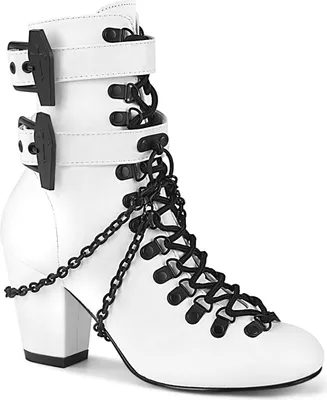 Produktbild von VIVIKA-128 Uni Booties von DemoniaCult, Weiß , EU 36, US 6