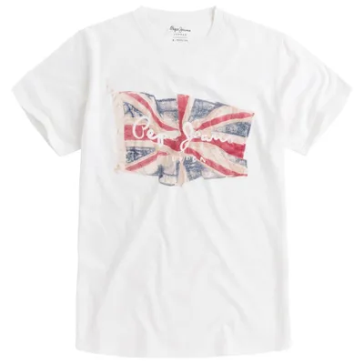Produktbild von Pepe Jeans Flag Tee Off White L