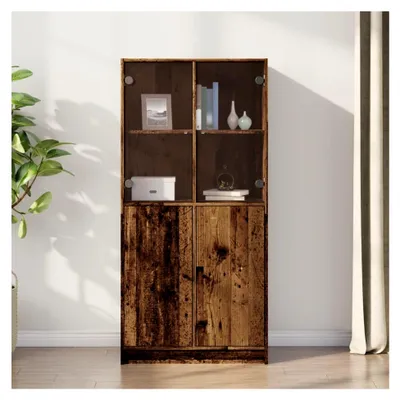 Produktbild von Highboard mit Türen aus altem Holz 68x37x142 cm