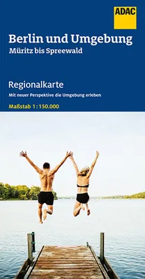 Obrázek produktu pro Mapa regionu ADAC, oblast 6, Berlín a okolí, měřítko 1:150 000