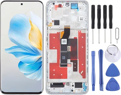 Immagine prodotto di Per Honor 100 Display completo LCD Frame Unità Touch Parte di ricambio Argento